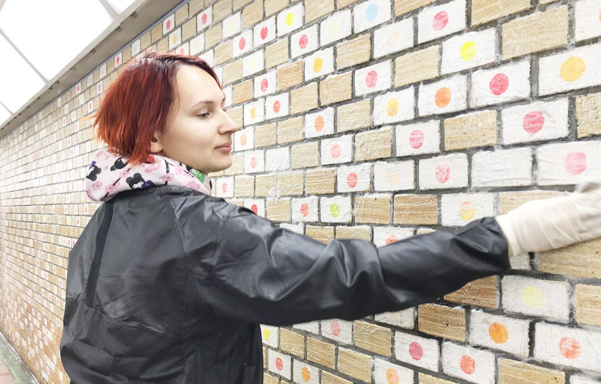 [Mural Painting] Agata Kazantseva｜Woking in Public and Restoration Workshop with Kids